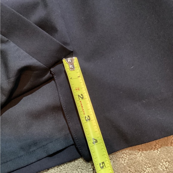 J Crew wool Black mini Skirt, side zip, pockets, grosgrain waistband, lined, sz8 - Picture 6 of 9